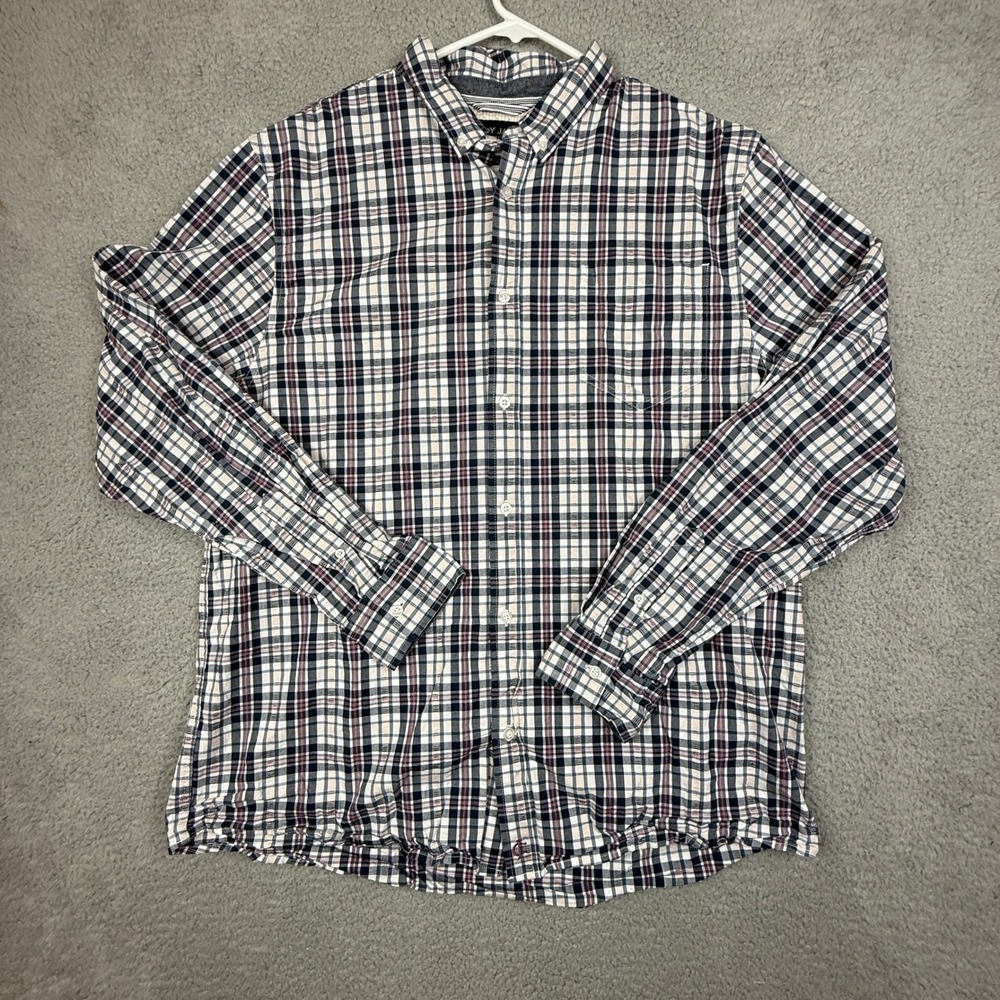 Cody James Mens 2XL Authentic Western Apparel Plaid‎ Button Down Shirt